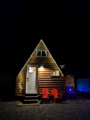 Mushroom theme cabin on 33 Acre Farm